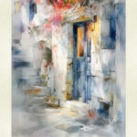 Blue door in OIA
